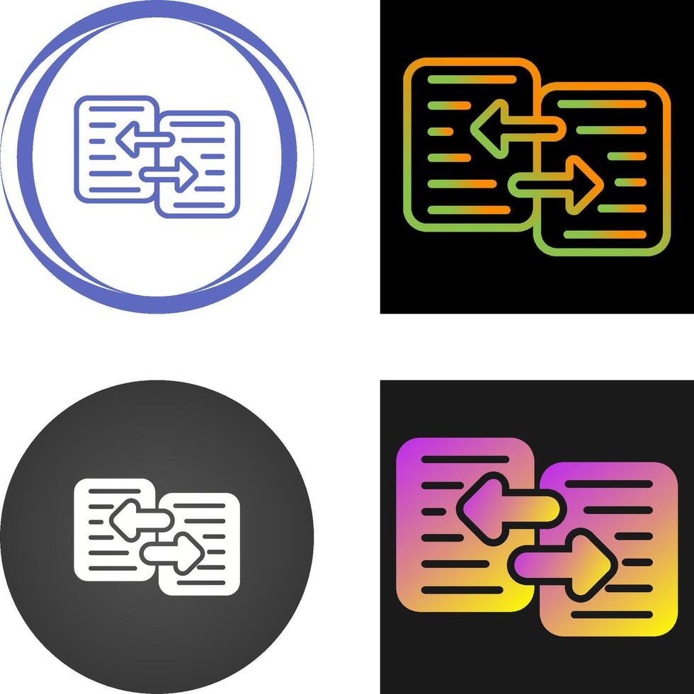 icono de vector de transferencia de datos