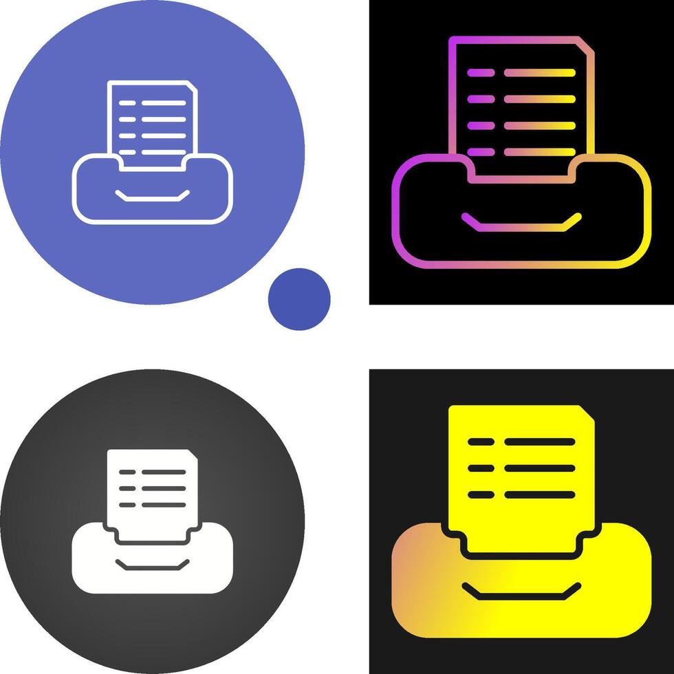 Filing cabinet with files Vector Icon