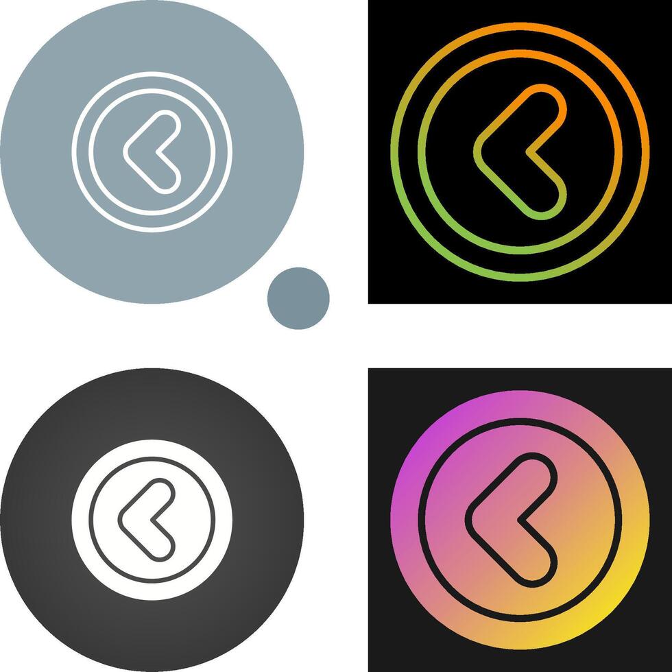 Angle Left Vector Icon