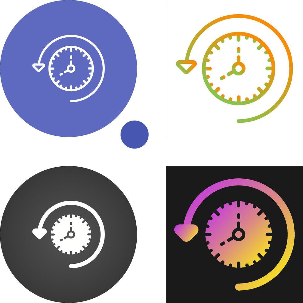 Time Past Vector Icon