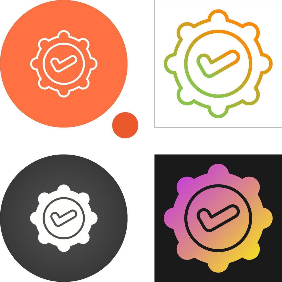 Badge Check Vector Icon