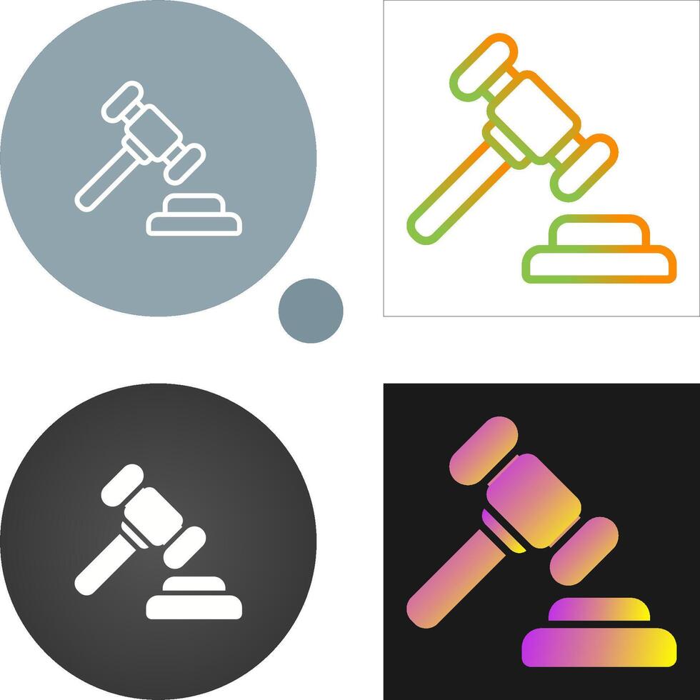 Gavel Vector Icon