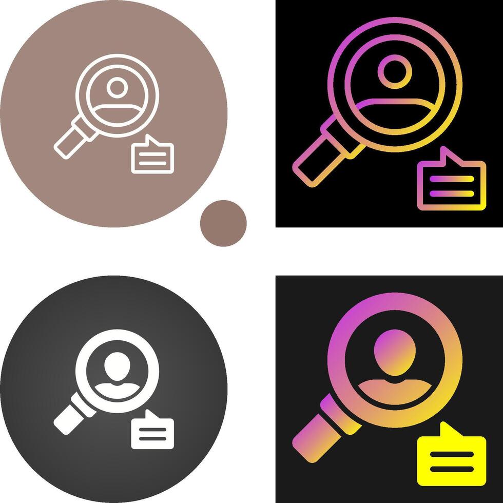 Talent Search Vector Icon