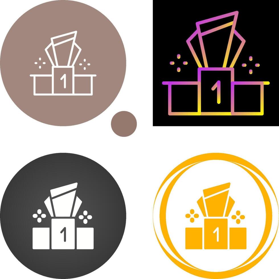 Podium Vector Icon