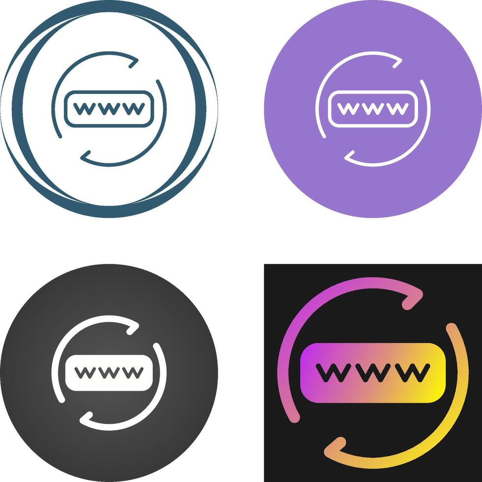 Domain Renewal Vector Icon