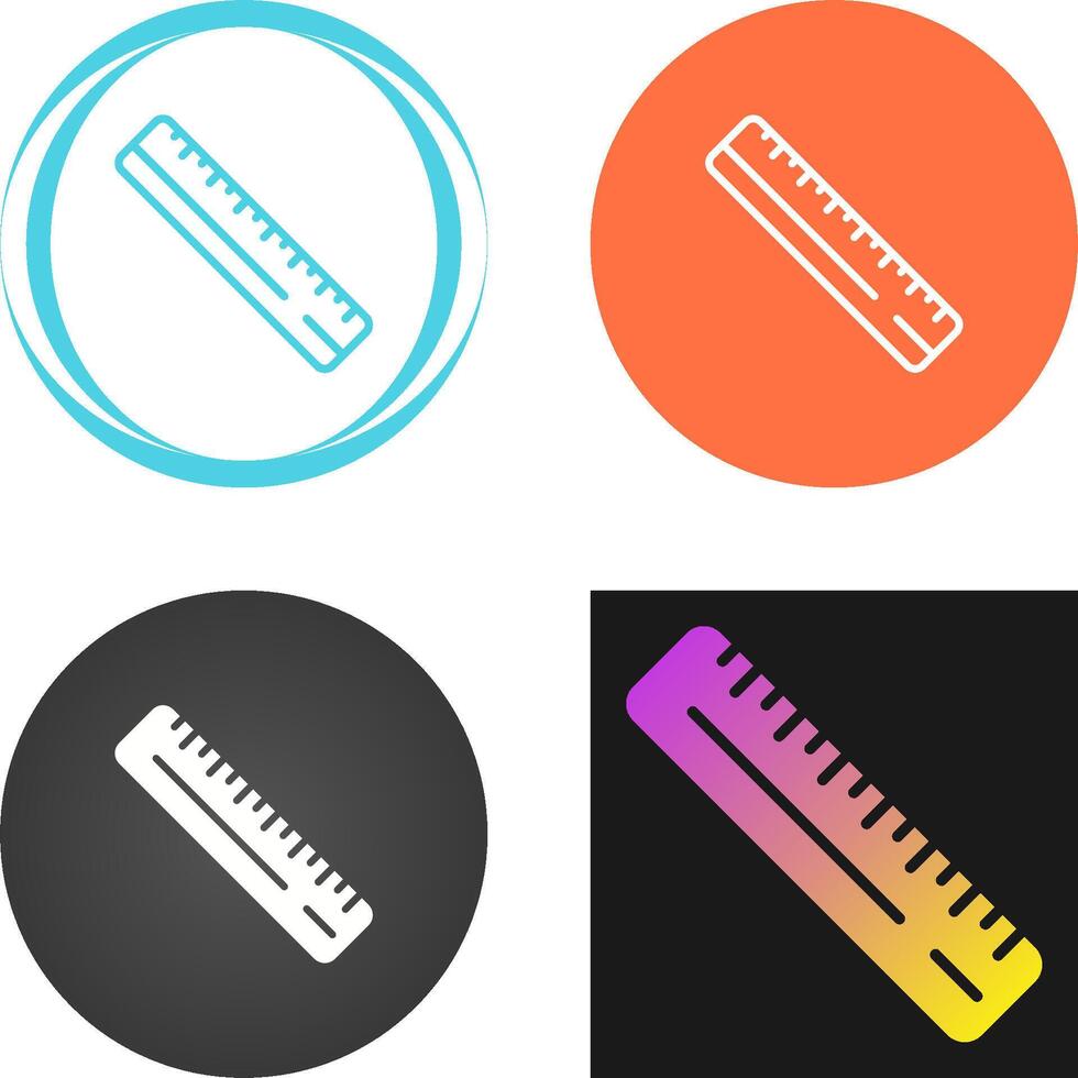 Straight Ruler Vector Icon