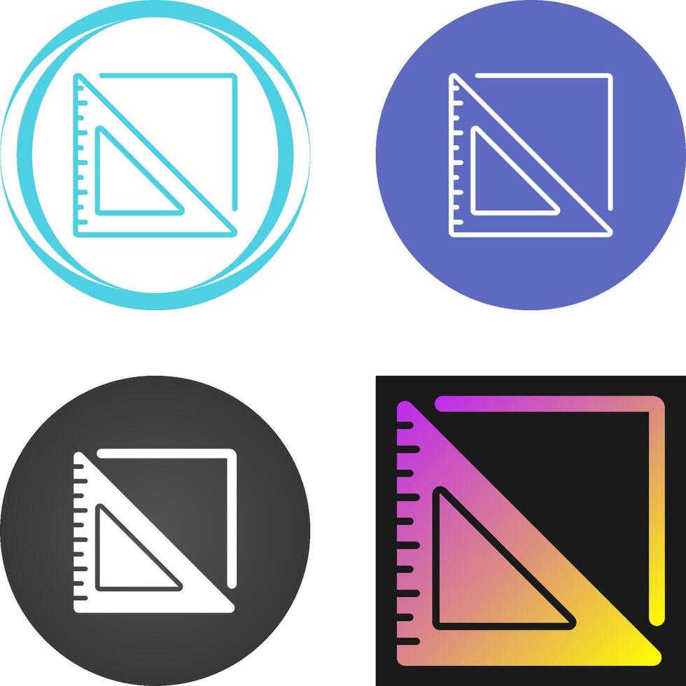 Triangular Ruler Vector Icon