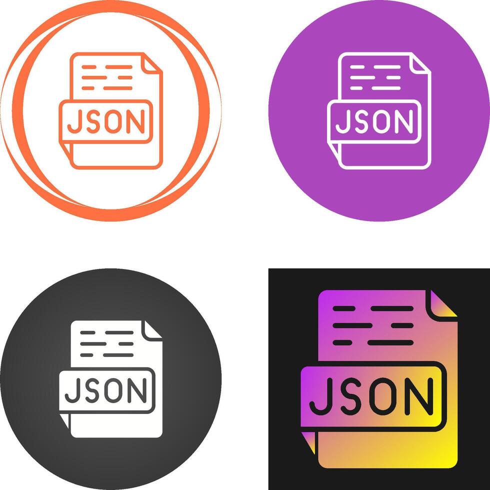 JSON Vector Icon 40934402 Vector Art at Vecteezy