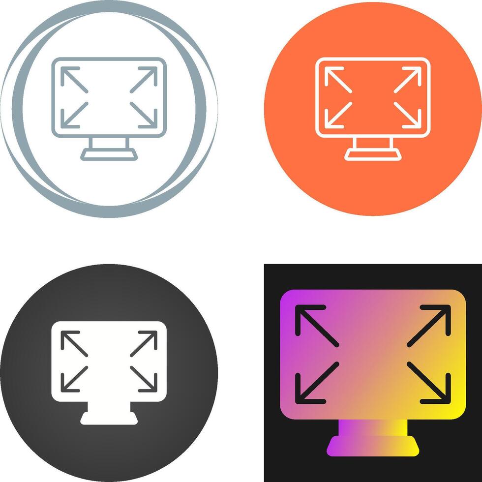 Fullscreen Icon Vector Icon