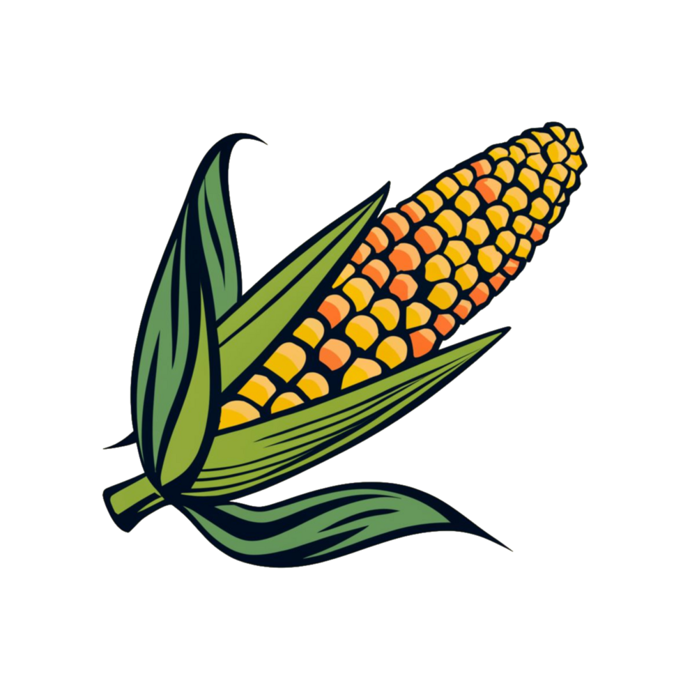 AI generated Illustration of Sweet corn on transparent background png