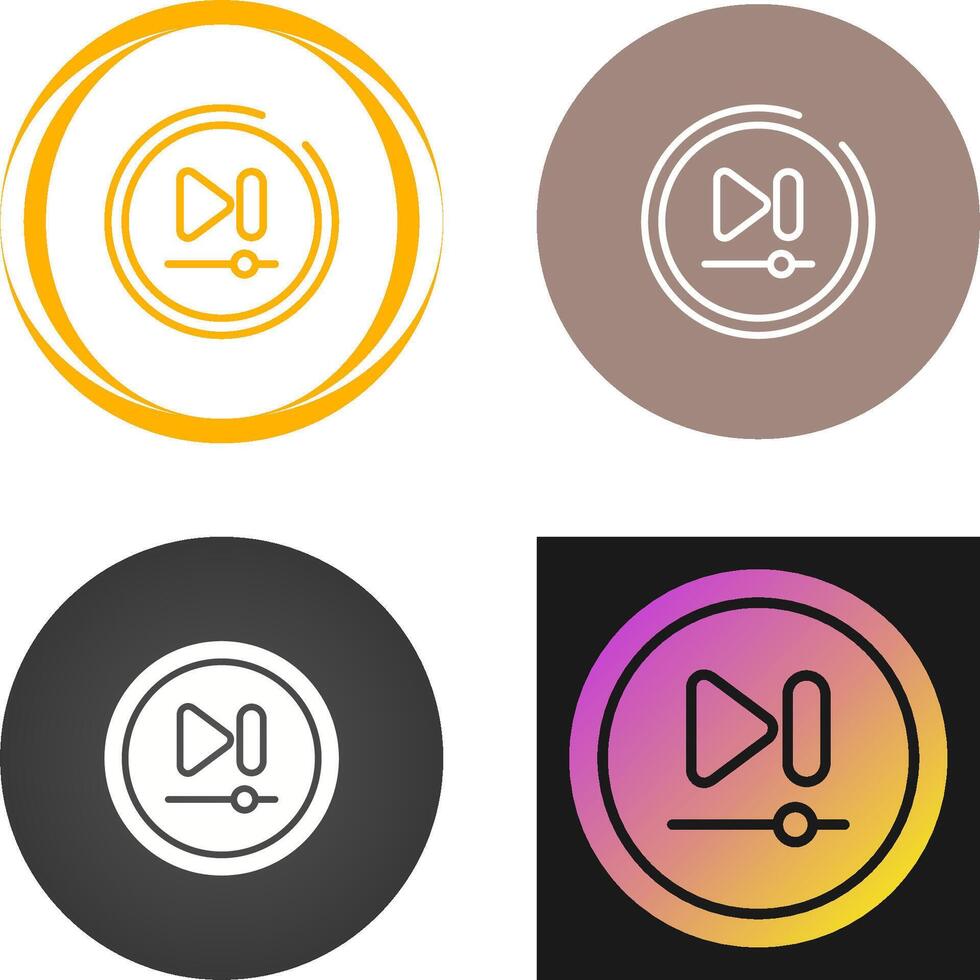 Video Next Track Button Vector Icon