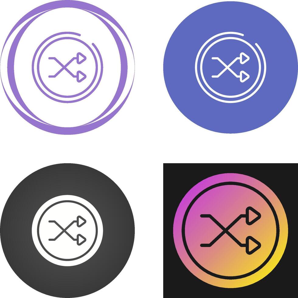 Shuffle Icon Vector Icon