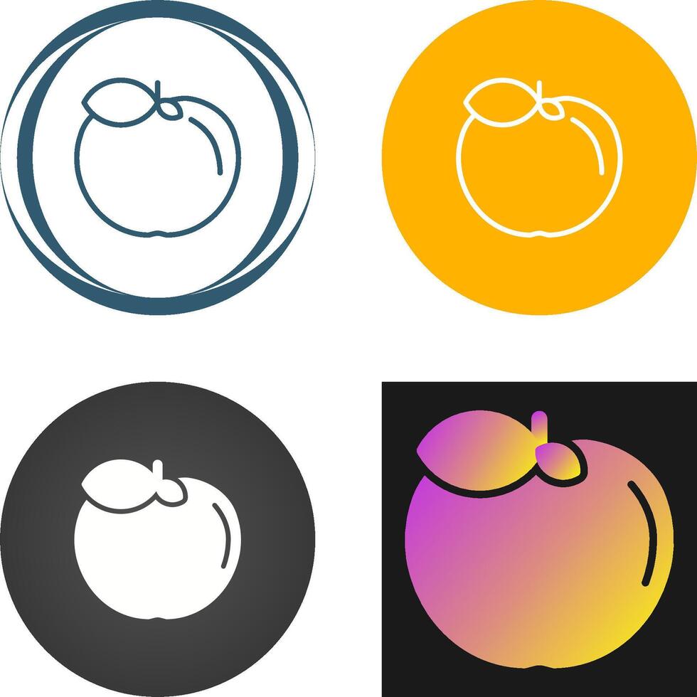 icono de vector de manzana