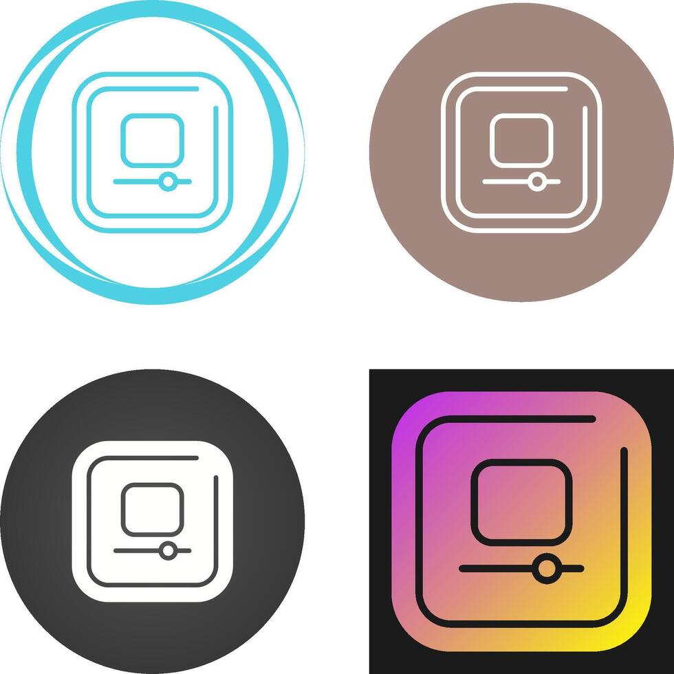 Video Stop Square Vector Icon