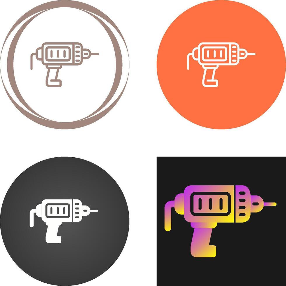 Electric Drill Vector Icon