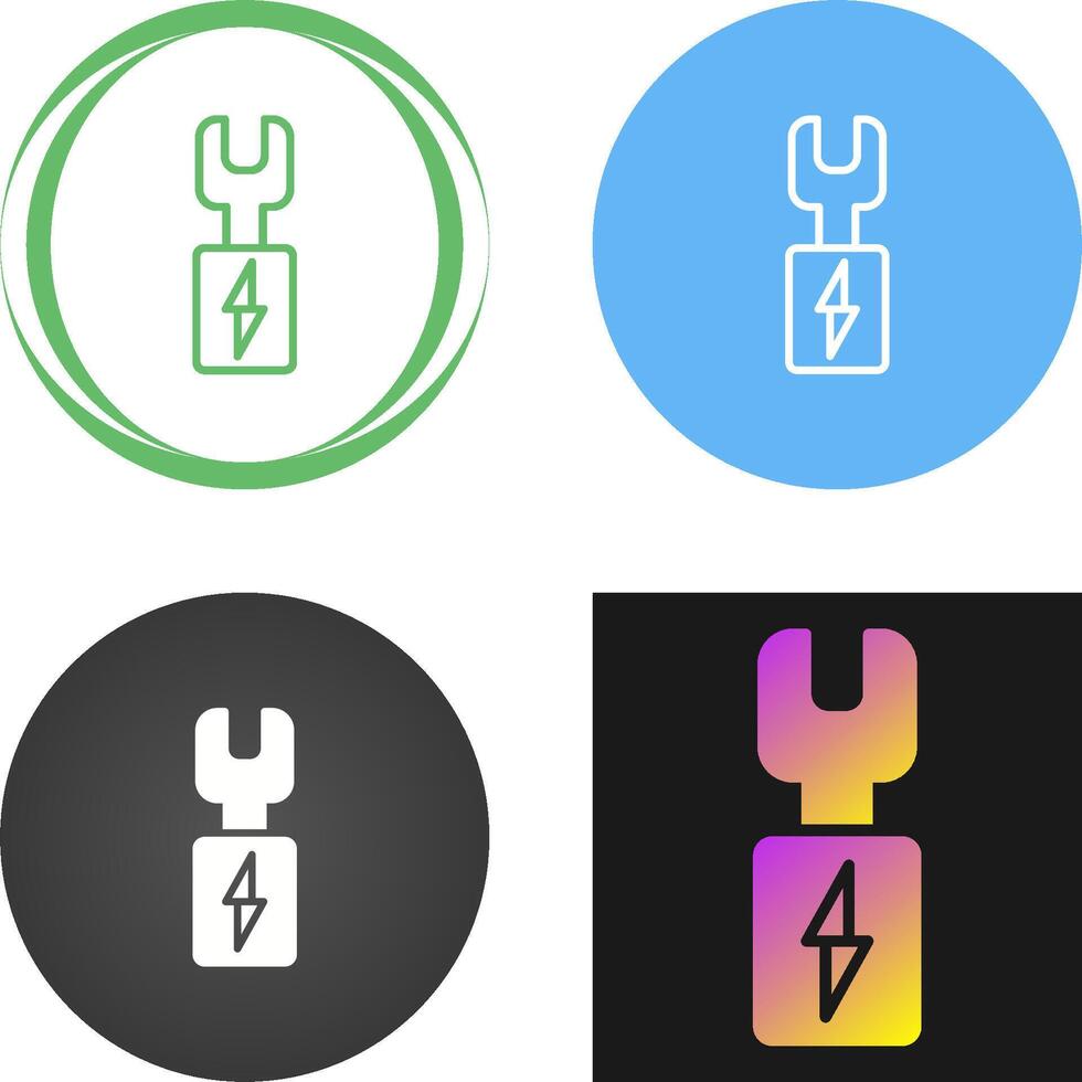 cable terminales vector icono