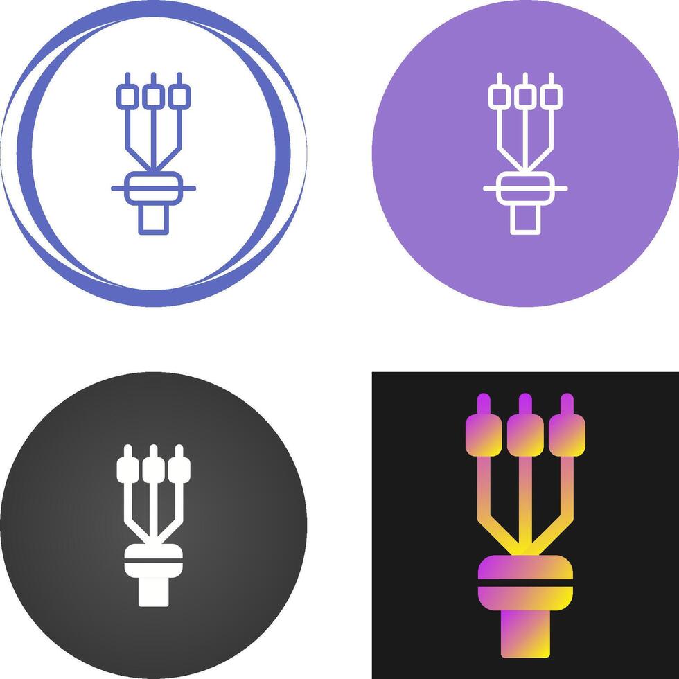 Cable Termination Sleeve Vector Icon