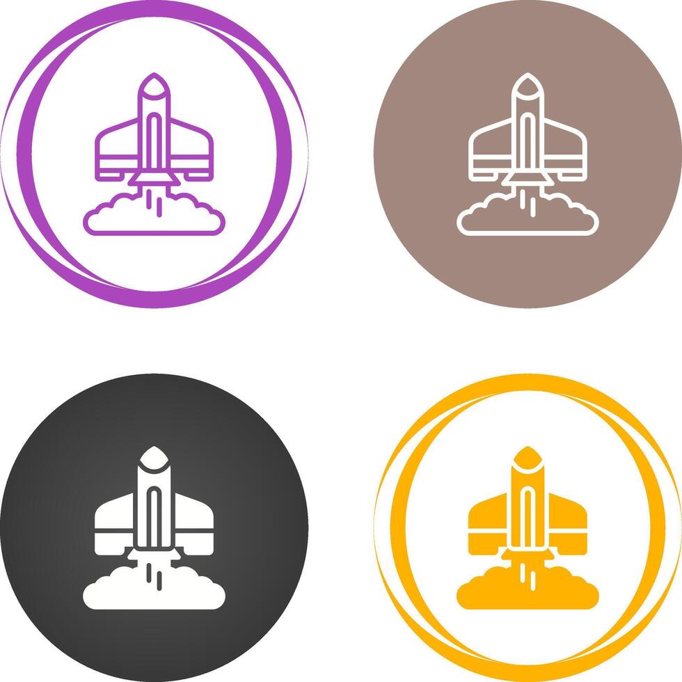 Rocket Launch Vector Icon