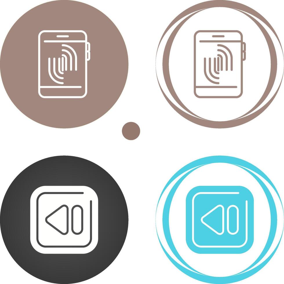 Fingerprint Scanning Vector Icon