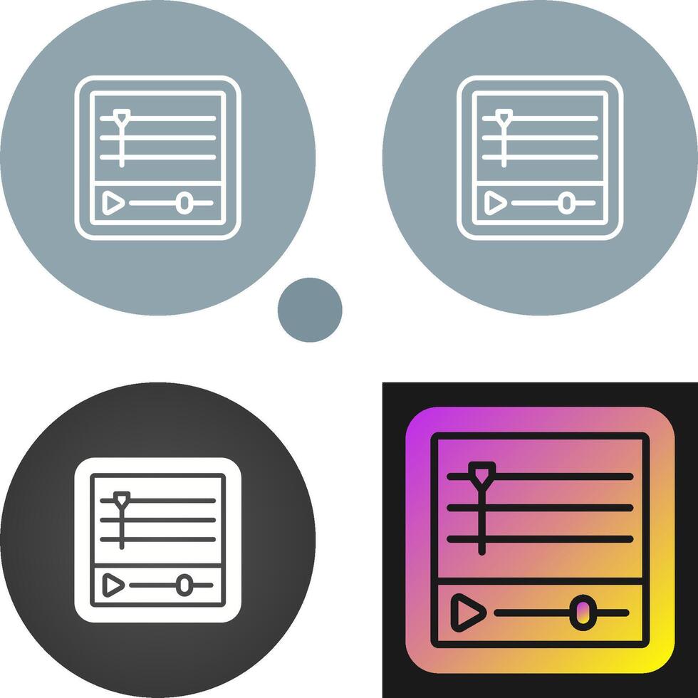 Timeline Vector Icon