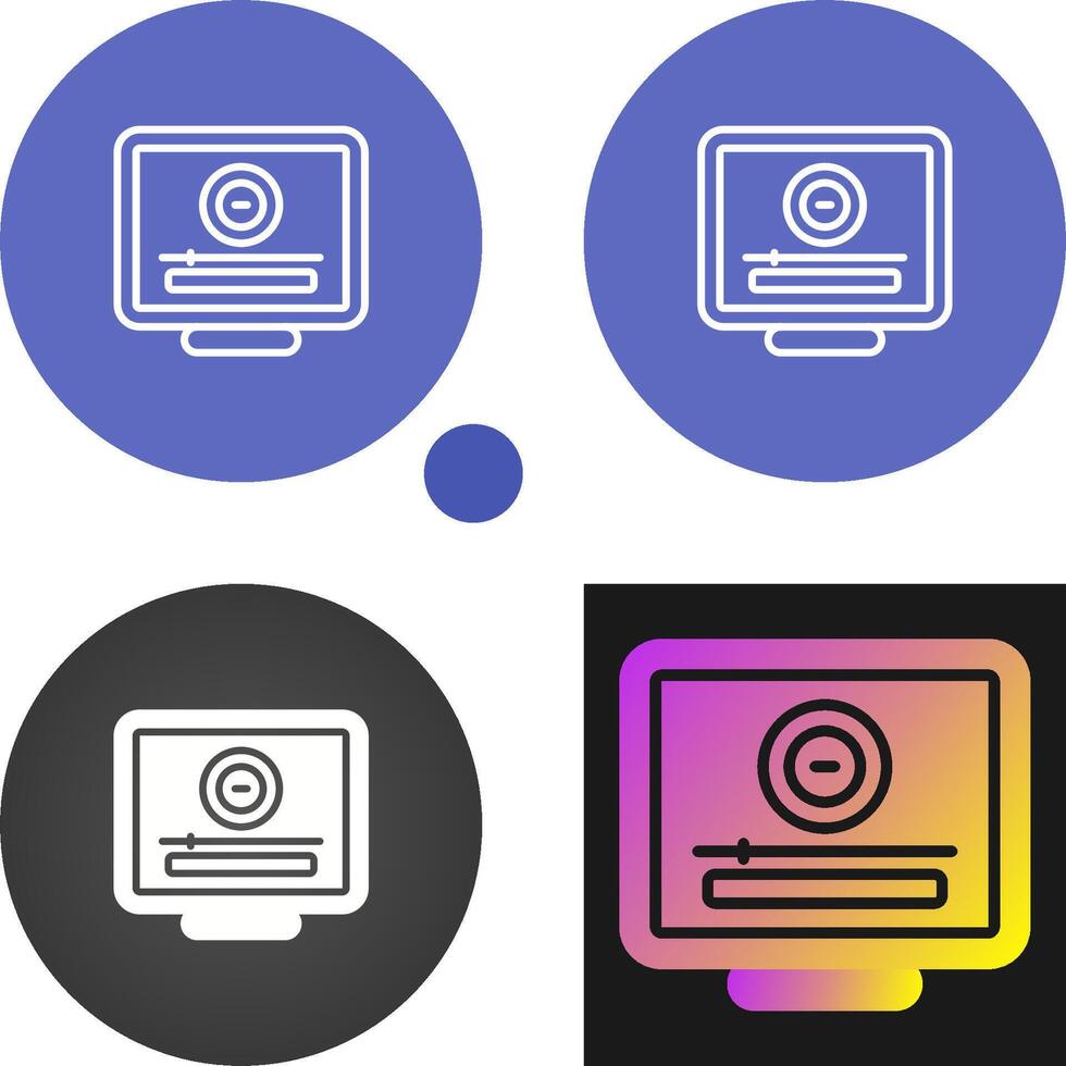 Desktop Computer Vector Icon