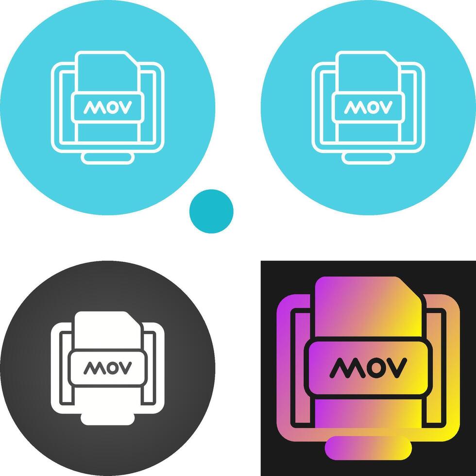 Mov File Vector Icon