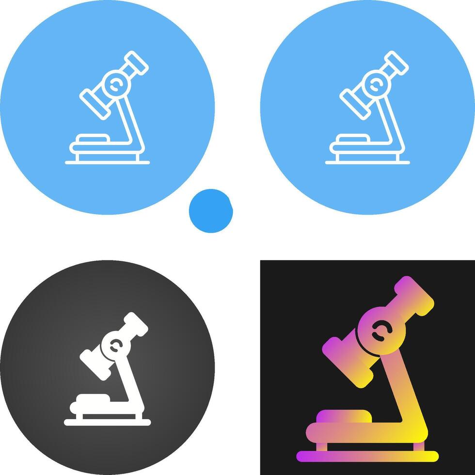 icono de vector de microscopio