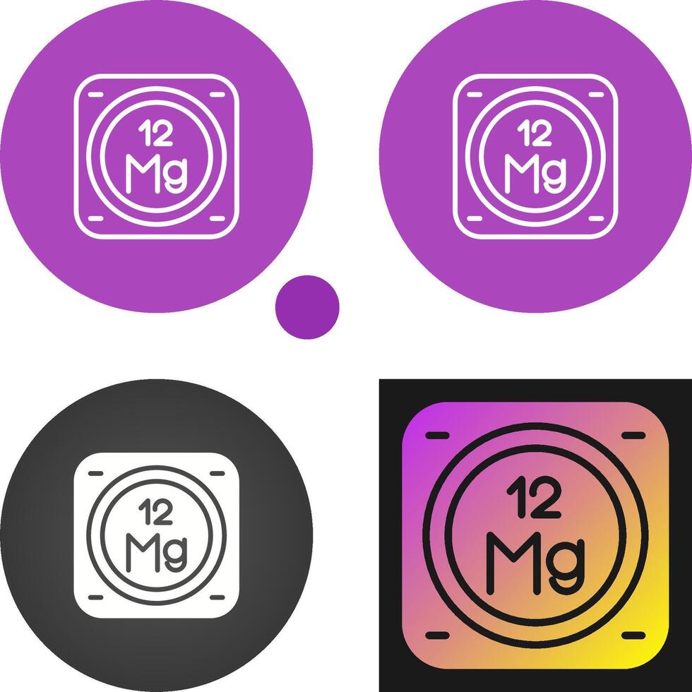 Magnesium Vector Icon