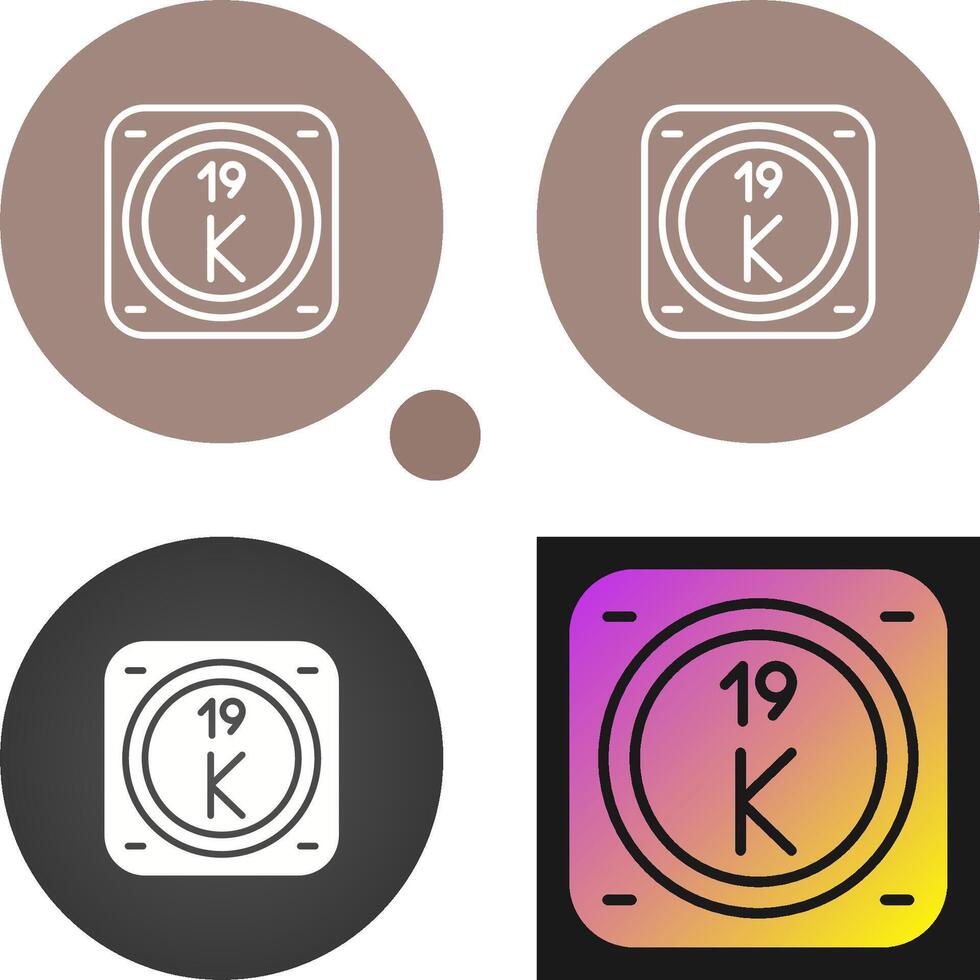 Potassium Vector Icon