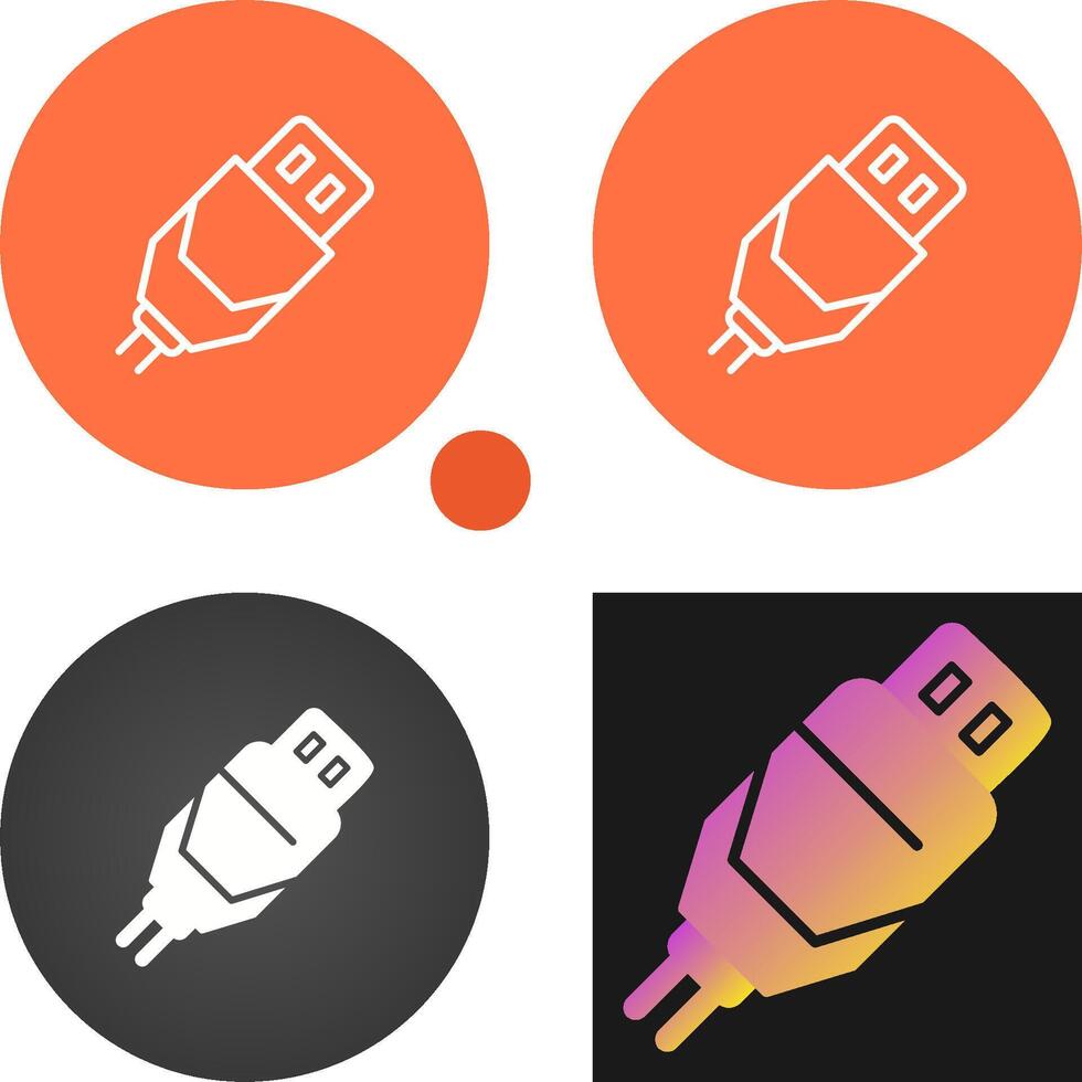 Usb Cable Vector Icon