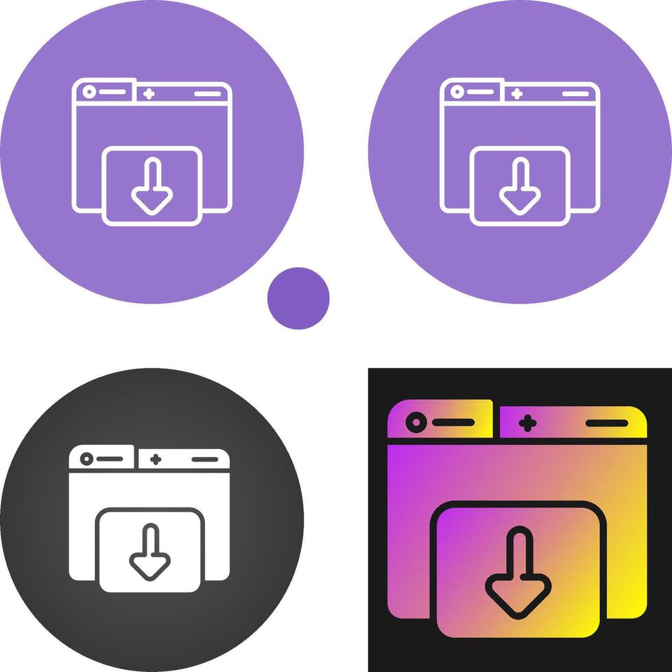 Downloading Vector Icon