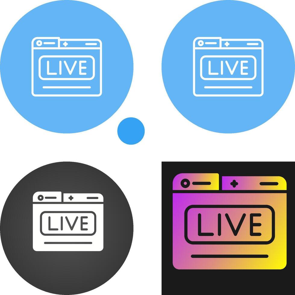 Live Stream Vector Icon