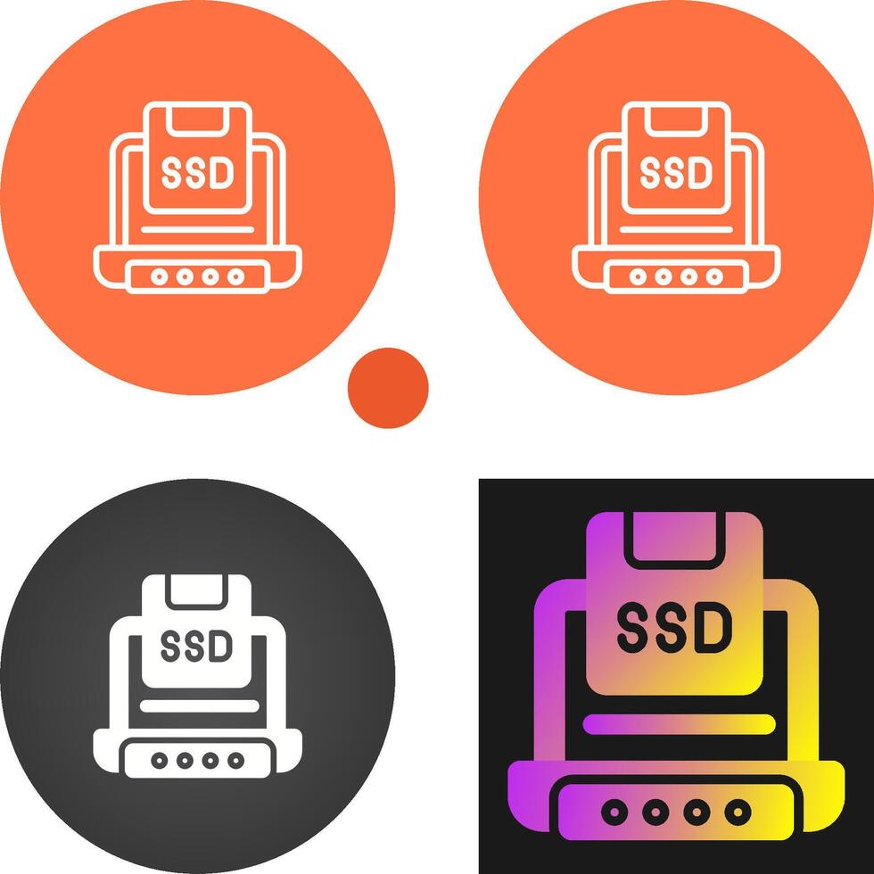 Solid State Drive Vector Icon