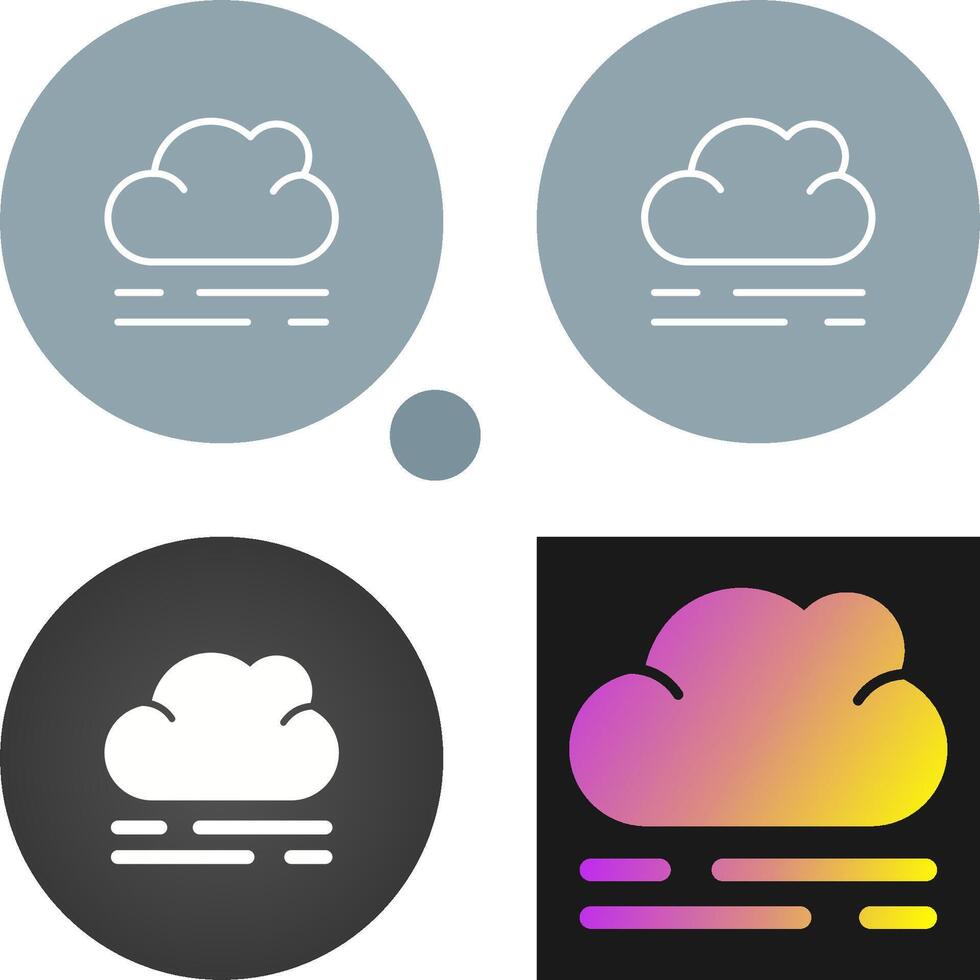 icono de vector de nube