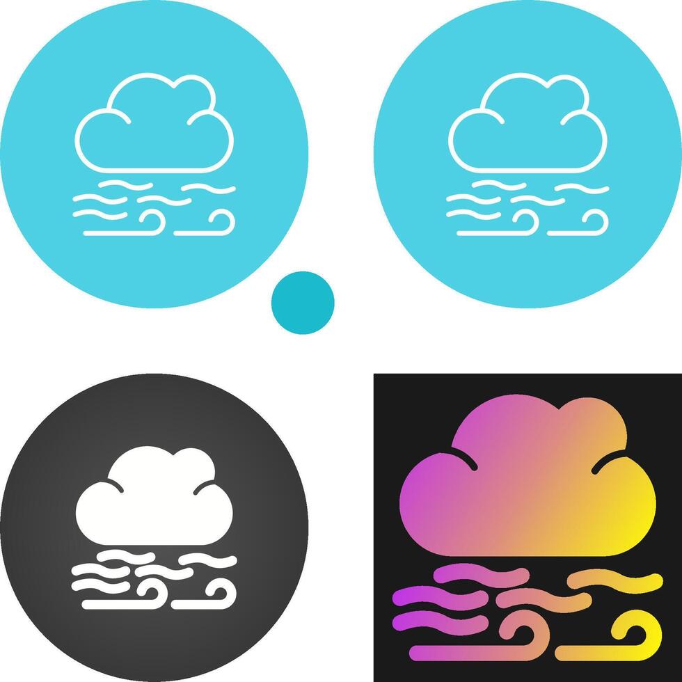 icono de vector de nube