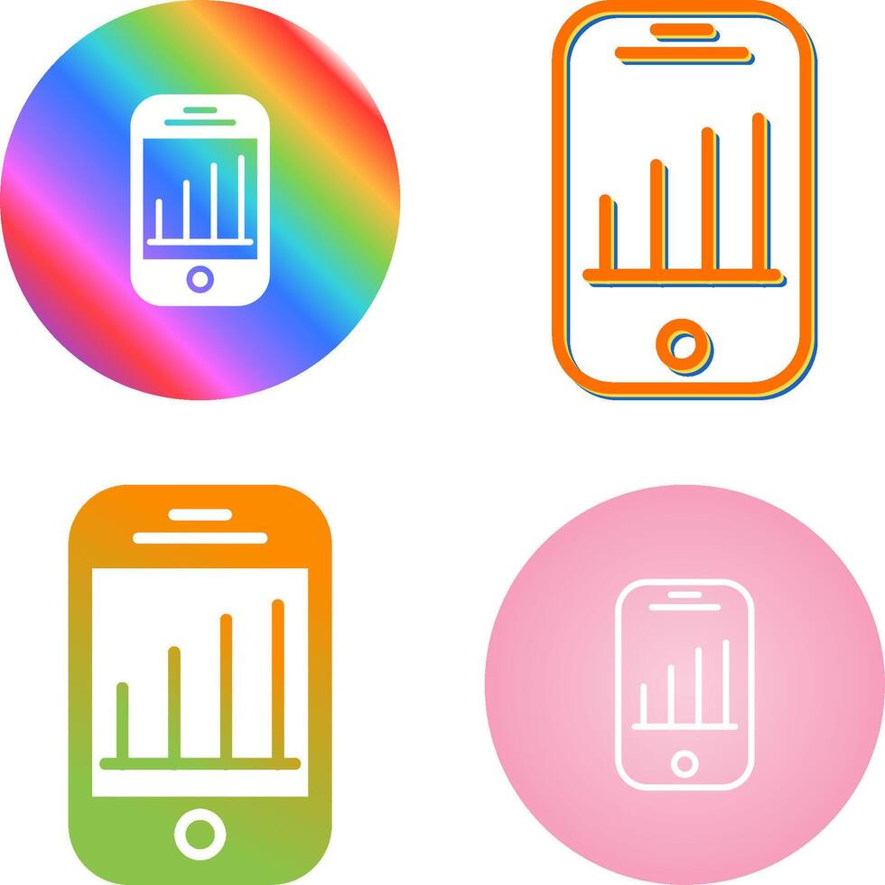 Mobile Analytics Vector Icon