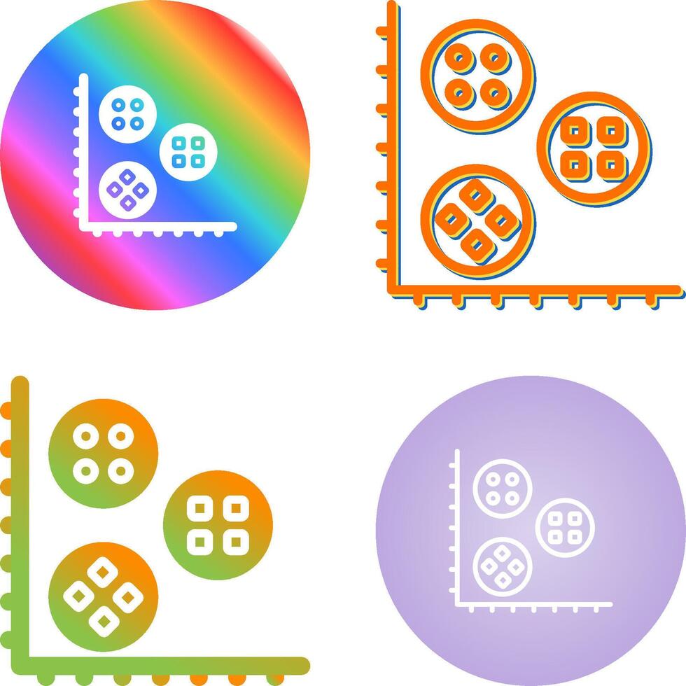 Cluster Analysis Vector Icon