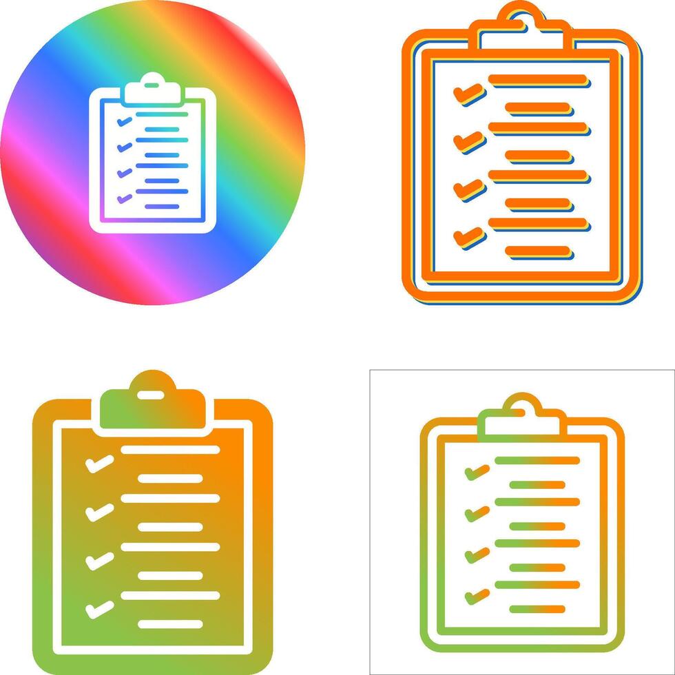 Checklist Vector Icon