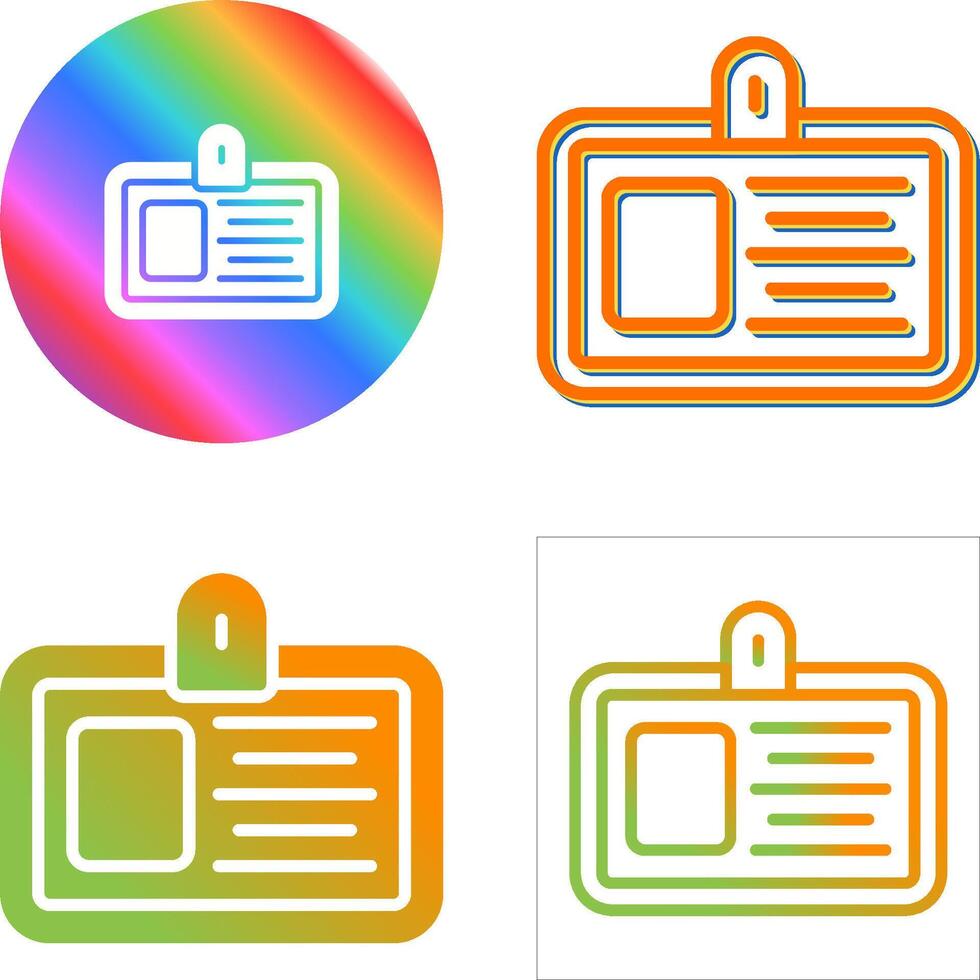 ID Card Vector Icon