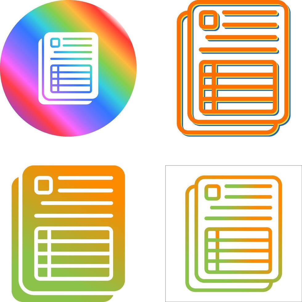 Spreadsheet Vector Icon