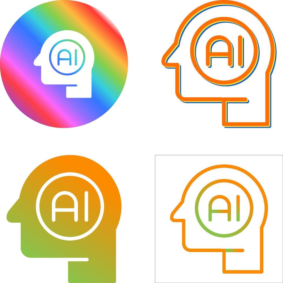 Artificial Intelligence Vector Icon