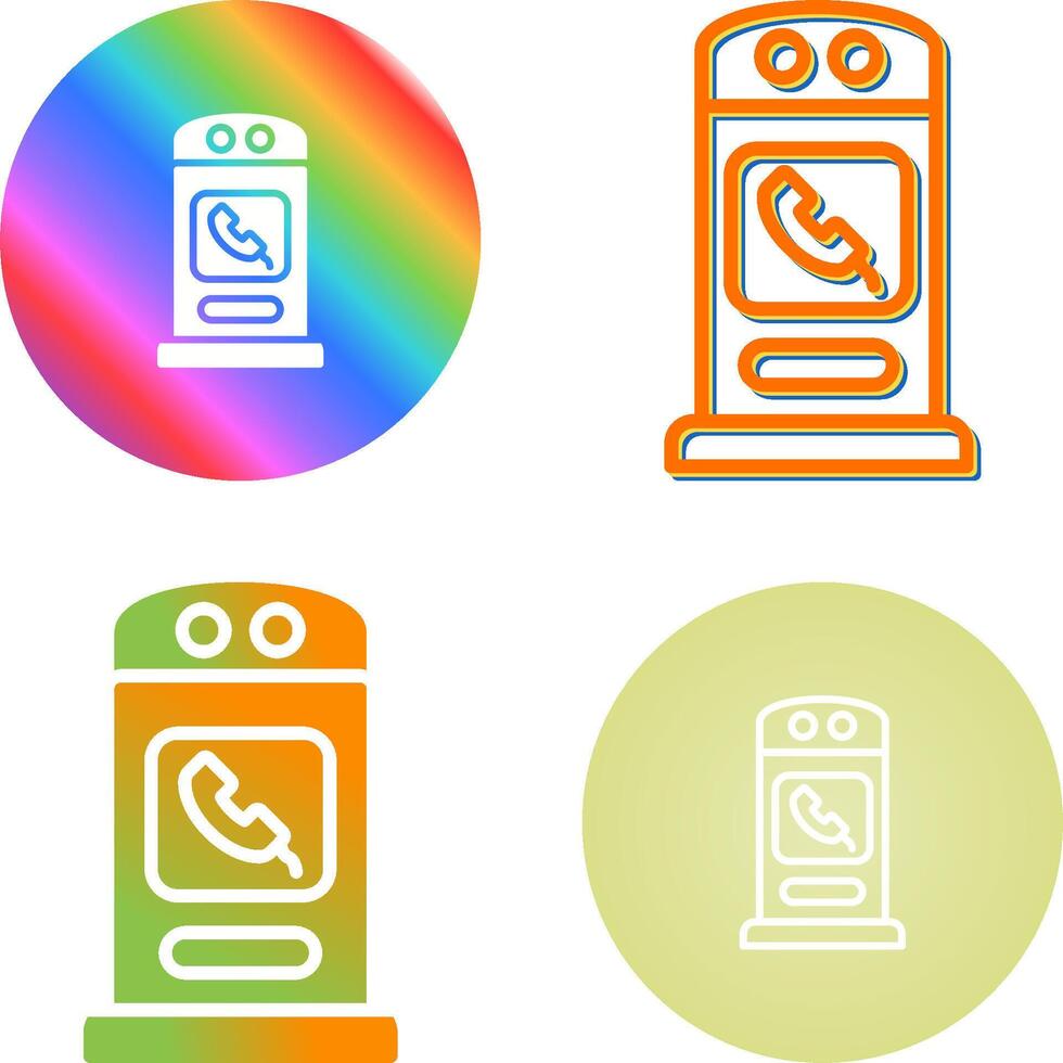 Phone Booth Vector Icon