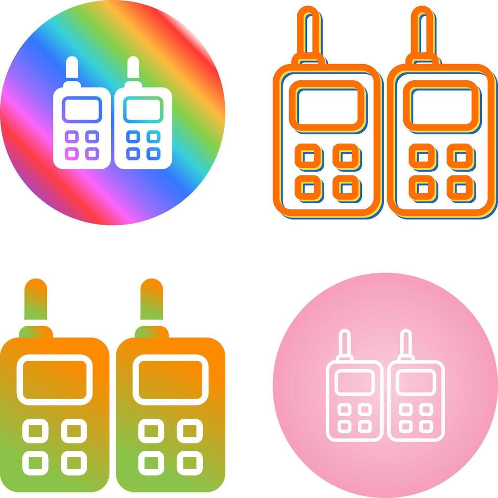 Two way Radio Vector Icon