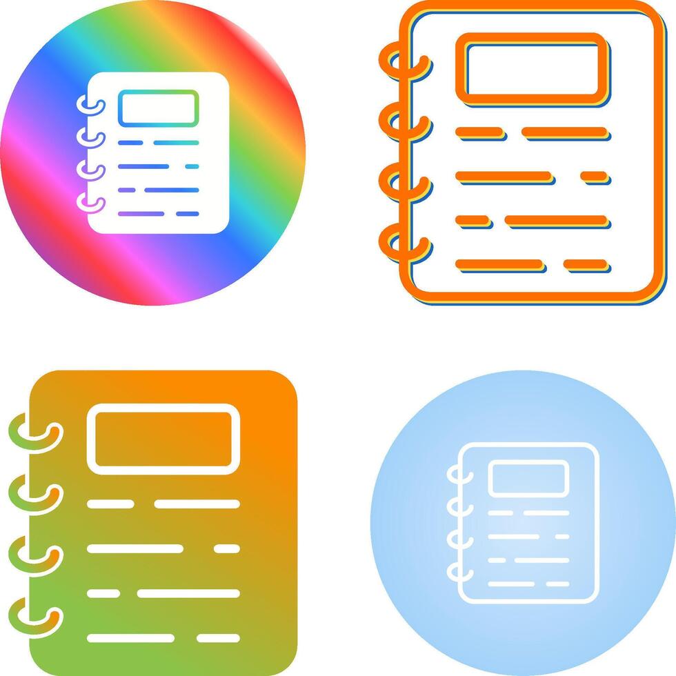 Address Book Vector Icon