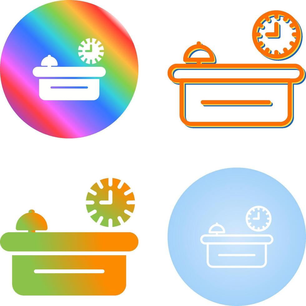 Customer Service Counter Vector Icon