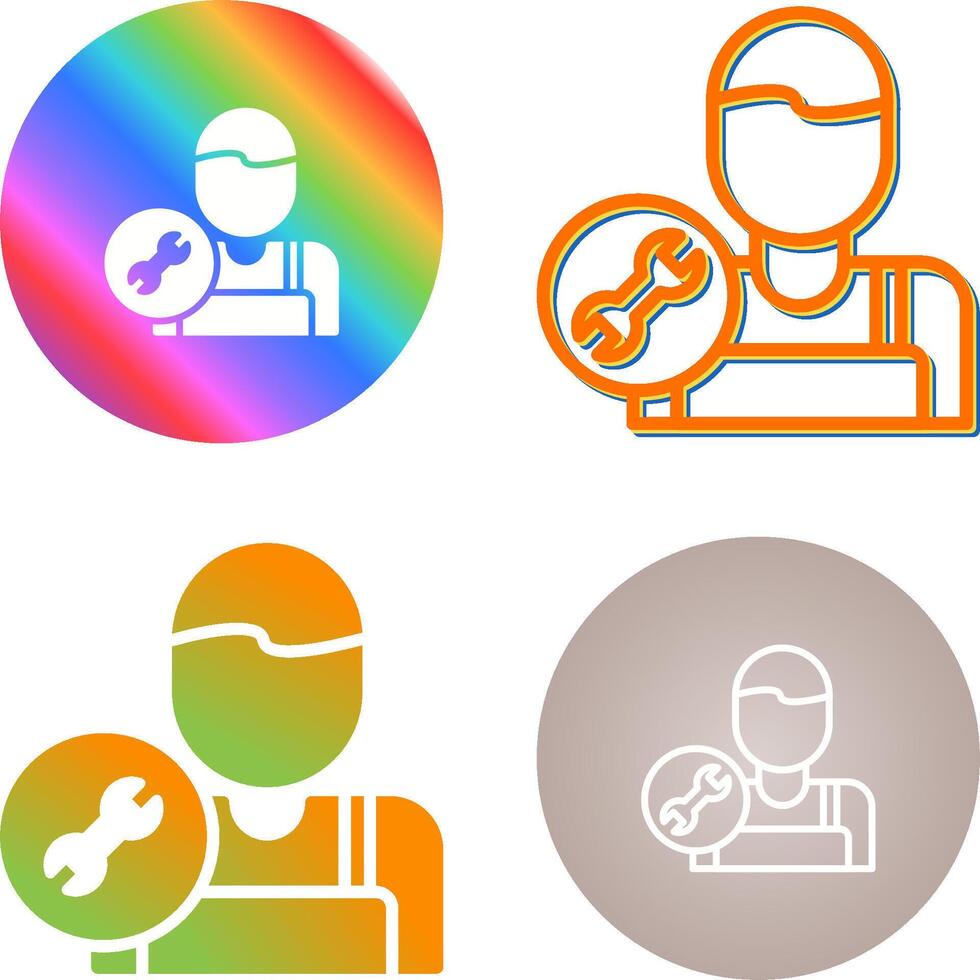 HVAC Technician Vector Icon