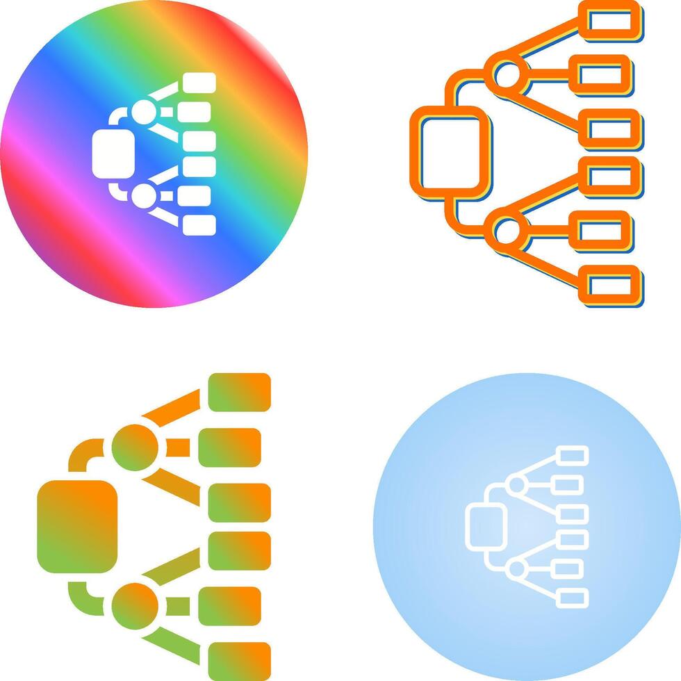 Network Diagram Vector Icon