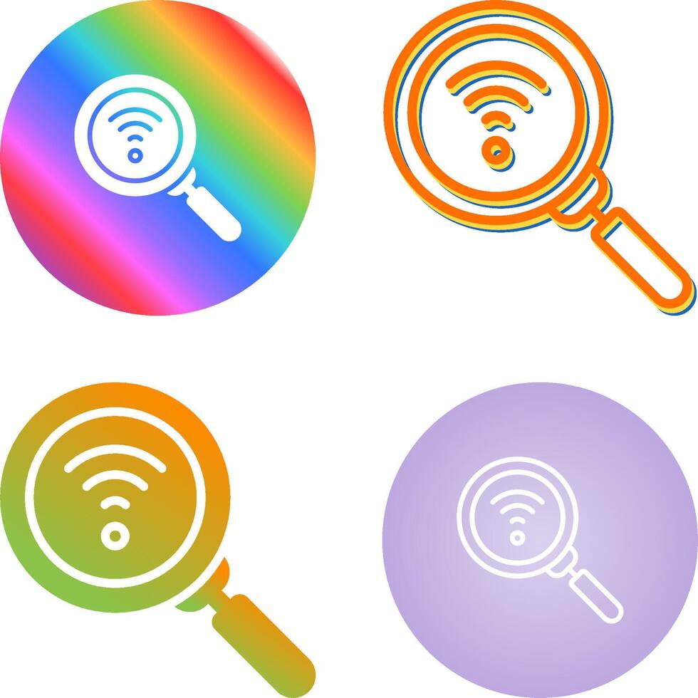 Network Discovery Vector Icon