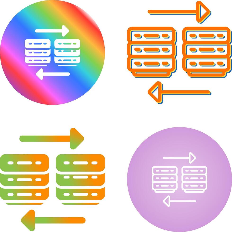 nube migración vector icono