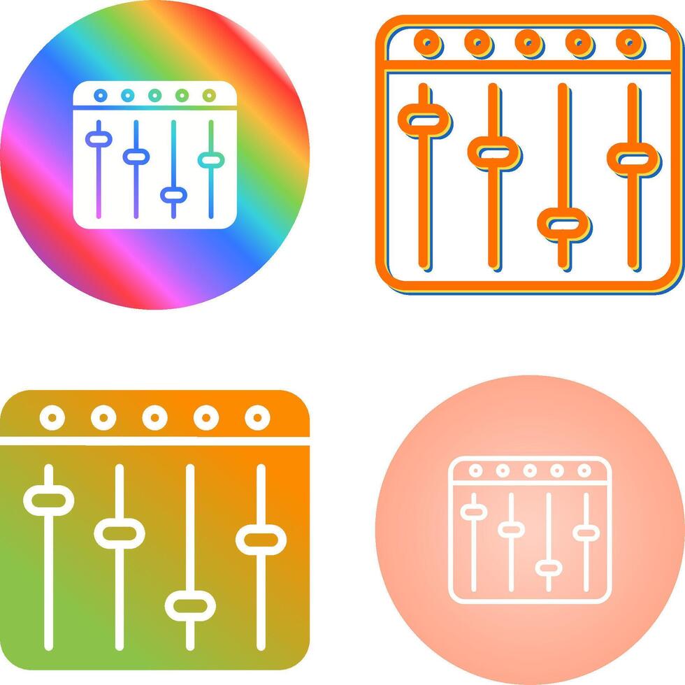 icono de vector de mezclador